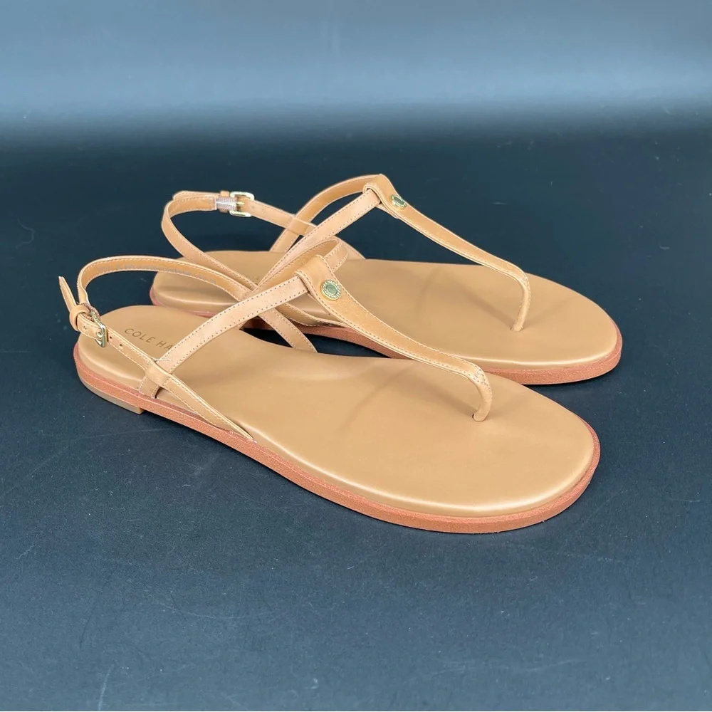 New ~ COLE HAAN Flora Leather Thong Sandals Size 9